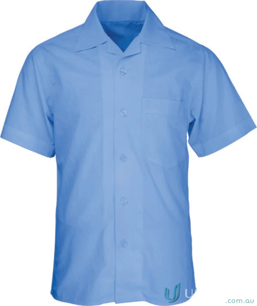 Bocini CS1307 Boys SS School Shirt in Blue