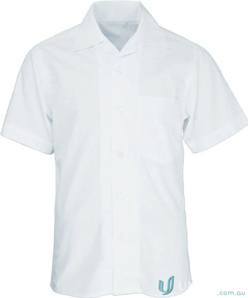 Bocini CS1307 Boys SS School Shirt in White
