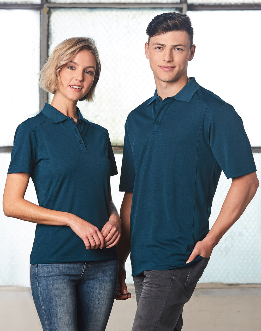 Winning Spirit PS59 Breathable Bamboo Charcoal Polo in Ocean Blue