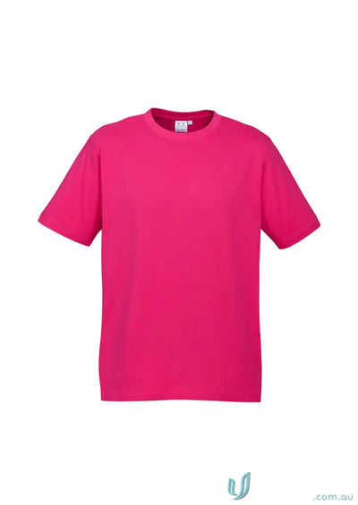 Fuchsia Brightport Tee from Biz Collection, casual ice tee with short sleeves