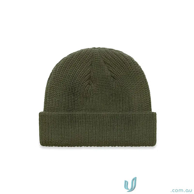 Acrylic Beanie 1120 Cable Beanie in Army