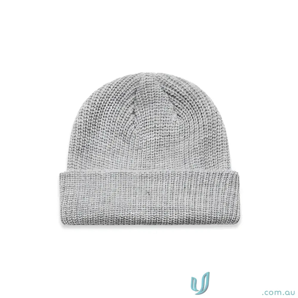 Acrylic Beanie 1120 Cable Beanie in Grey Marle