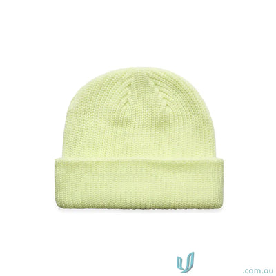 Acrylic Beanie 1120 Cable Beanie in Lime