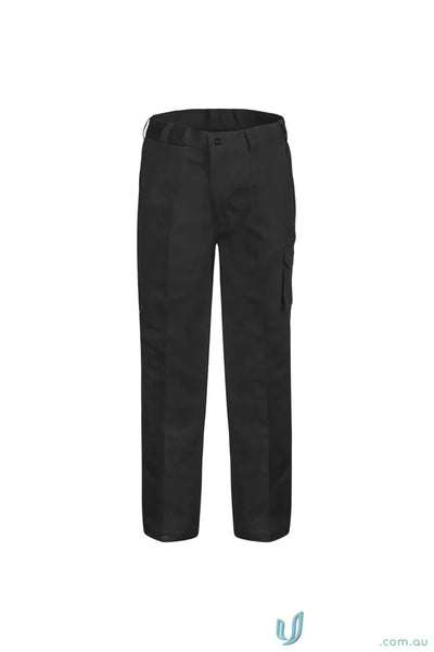 WorkCraft WP3077 Cargo Cotton Drill Trouser in Black