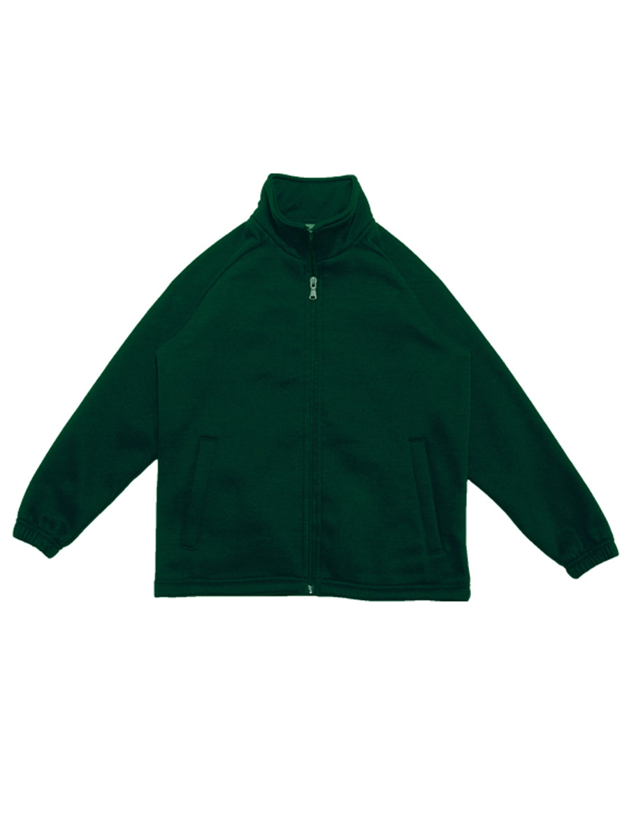 Bocini Kids Poly/Cotton Fleece Zip Through Jacket CJ1575 - Bottle Green
