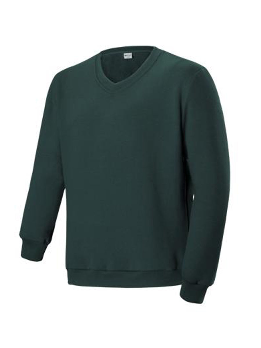 Bocini Kids V Neck Fleece Jumper CJ1618 - Bottle Green