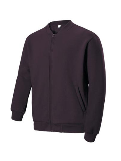 Bocini Kids Fleece Jacket With Zip CJ1621 - Maroon
