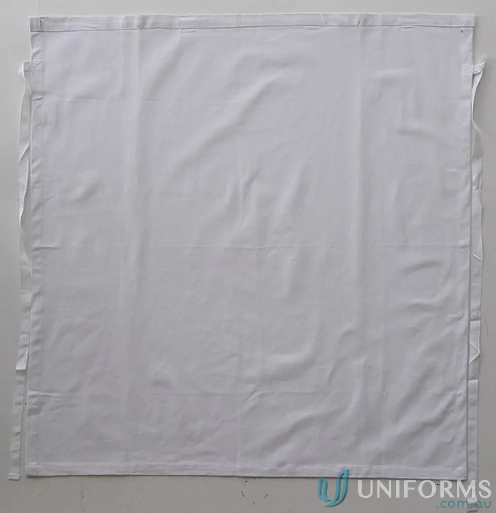 Bocini WA0392 Cotton Drill Three Quarter Apron Without Pocket in White