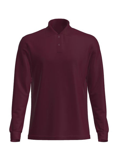 Bocini Long Sleeve Polo CP2104 - Maroon