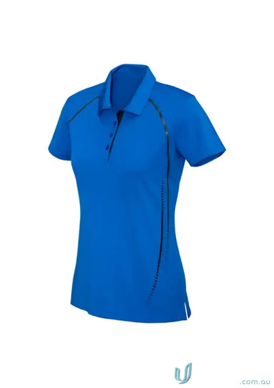 Blue womens polo shirt from Cyber Polo in the Biz Collection Cyber p604ms mens cyber style