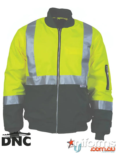 DNC HiVis Flying Reflective Jacket for safety workwear and high-visibility uniforms