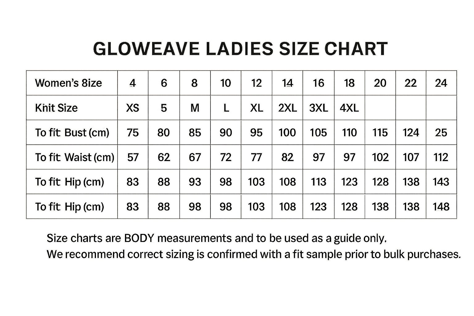 Ladies Ashton Cotton Oxford Shirt size chart