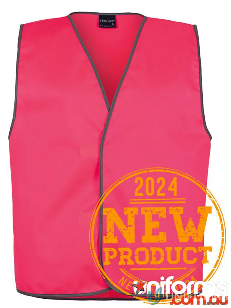 Pink safety vest from JBs HiVis Vest meeting Australian safety standards, perfect work uniform for Australians with extra large safety gear