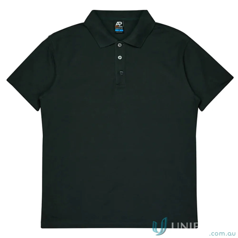 Dark polo shirt from Hunter Adult Polo with pique knit, perfect for uniforms and workwear