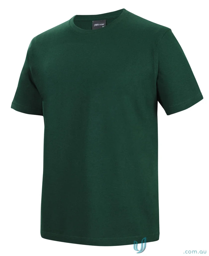 Dark green JBs Adult 1HT Green Tee with classic fit and crew neck for men