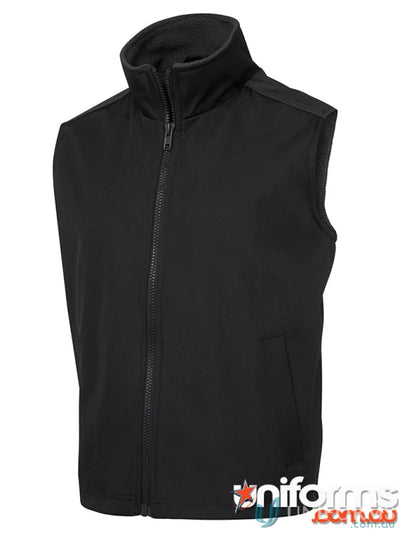 Black JBs AT Vest with fleece lining, extra large sizing, full-zip front