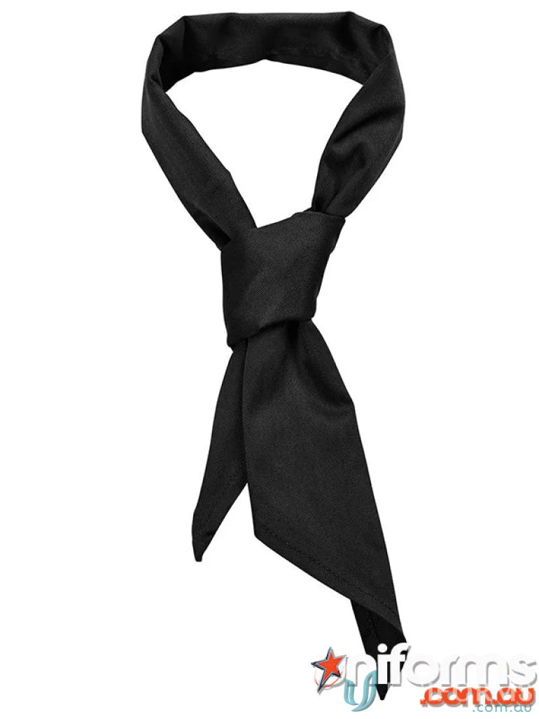 Black neck scarf from JBs Chef Scarf perfect for work uniforms and sports uniforms