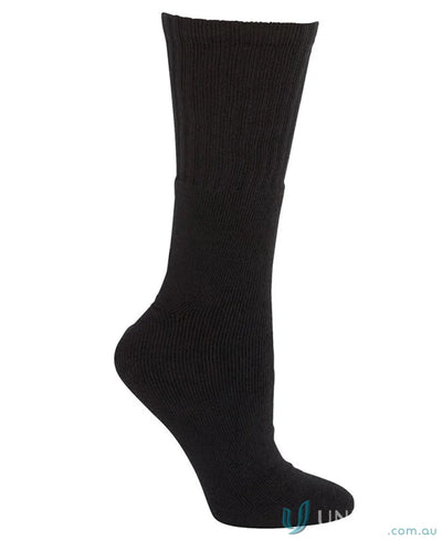 Black ribbed sock perfect for workwear and uniforms in the JBs Outdoor Sock 3 Pack