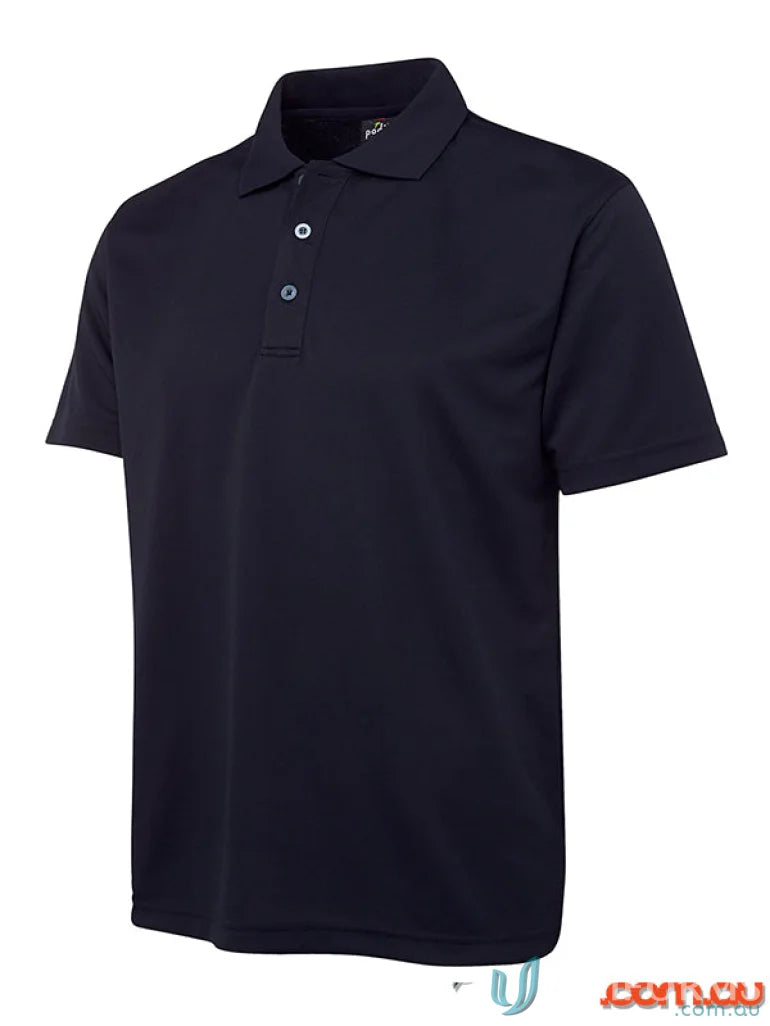 Navy blue JBs Podium Poly Polo shirt in classic fit with micro snagging knit fabric