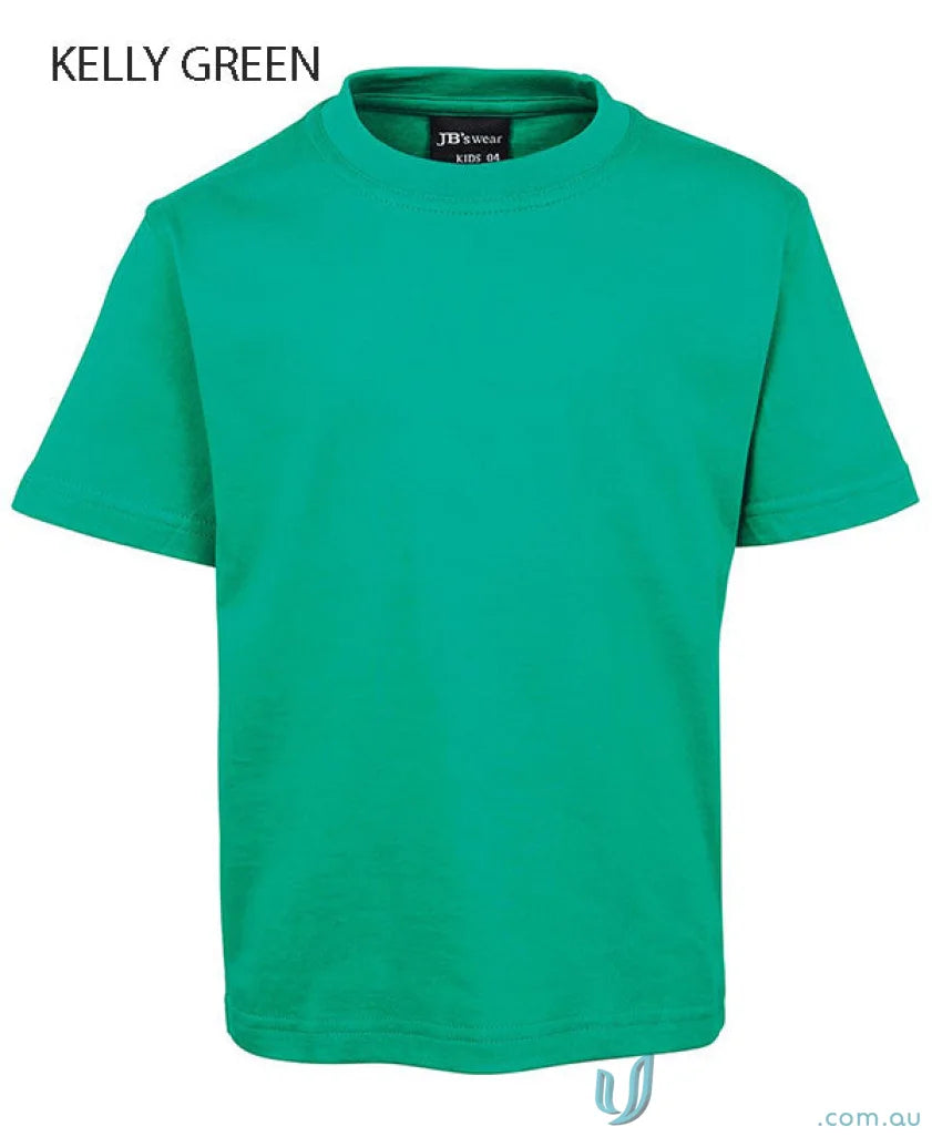 Kelly green T-shirt from JBs Wear Kids Tee with classic fit for comfy style