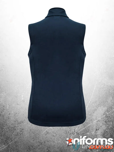 Navy blue sleeveless vest for added warmth and stylish workwear by KENNARDS Ladies Softshell Vest