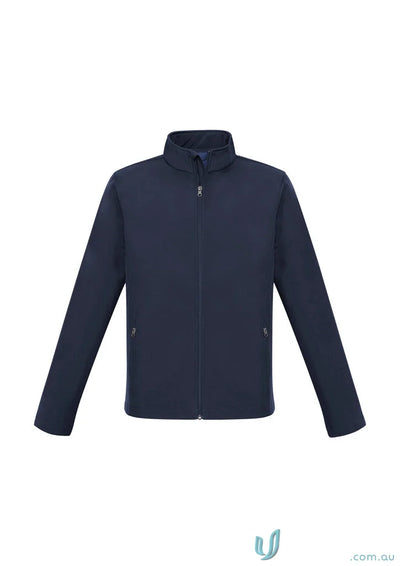 Kids Apex softshell jacket in navy blue, perfect for Biz Collection Kids