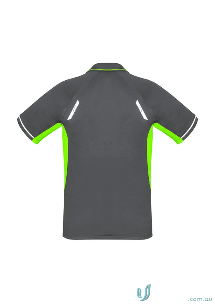 Kids Renegade Polo Gray and Green, P700KS Kids Biz Collection Kids shirt