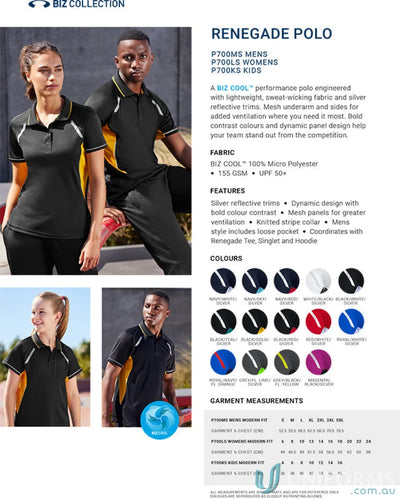 Kids Renegade Polo shirt from P700KS Kids Biz Collection Kids ad image