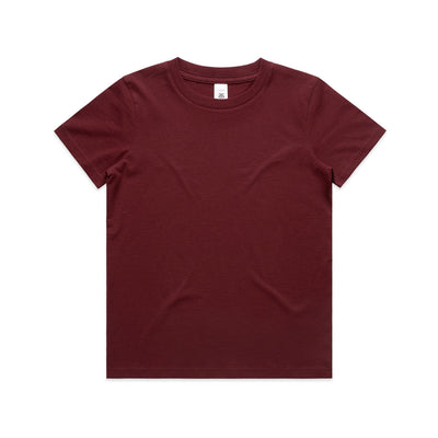 Kids Staple Tee 3005 - Burgundy