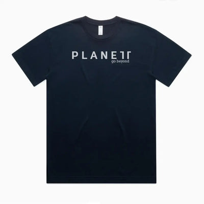 Kik Oversize Tee with bold Planet Go Beyond print, mens street tees