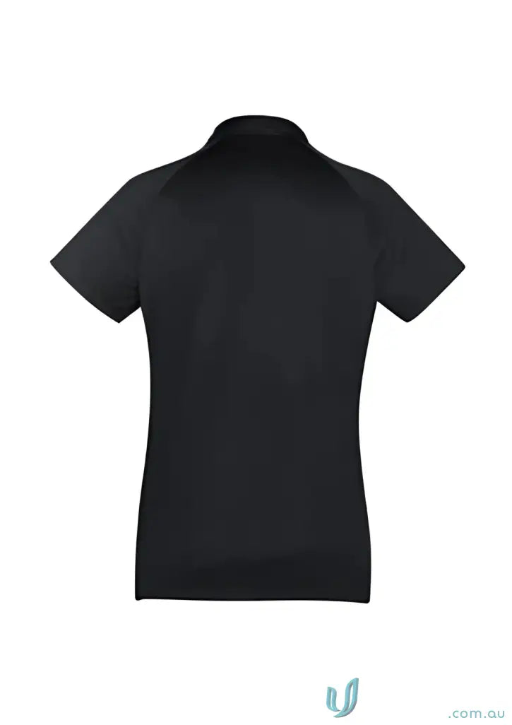 Ladies Academy Polo black short-sleeved shirt from Biz Collection Ladies P012LS