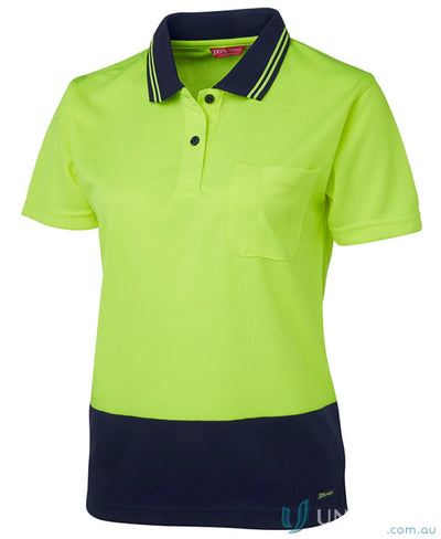 Two-tone hi-vis polo shirt made of comfy fabric, perfect workwear or uniforms