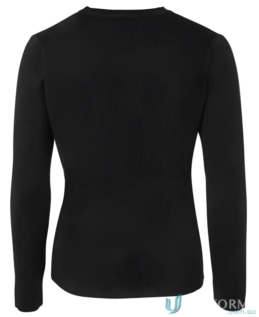 Black long-sleeved ladies knitted cardigan with classic fit construction, acrylic blend perfect combo
