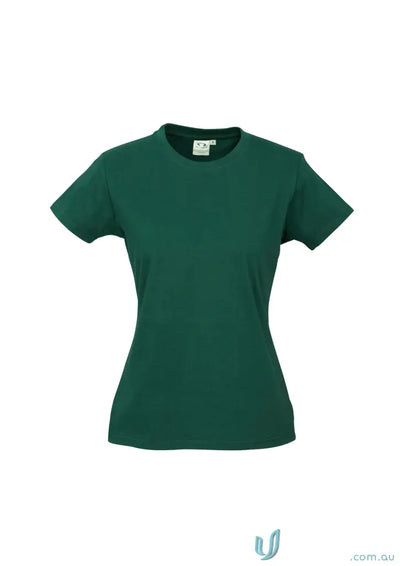 Dark green Ladies Newport Tee ice short sleeve tee from t10022 biz collection