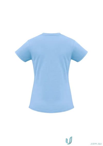 Light blue Ladies Newport Tee from t10022 Biz Collection, ice short sleeve tee for ladies