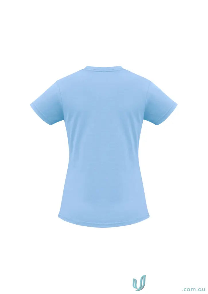 Light blue Ladies Newport Tee from t10022 Biz Collection, ice short sleeve tee for ladies
