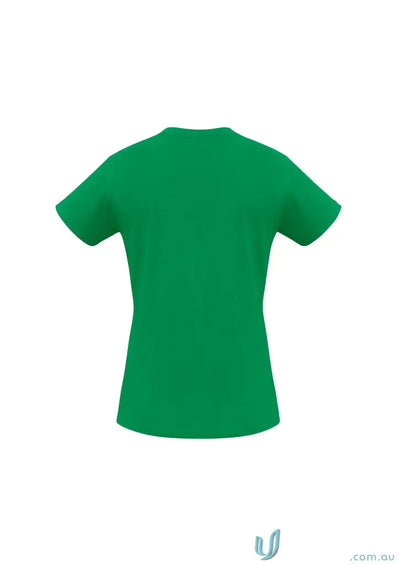 Ladies Newport Tee plain green t-shirt from t10022 biz collection, ice short sleeve tee