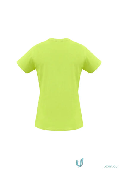 Ladies Newport Tee neon yellow ice short sleeve tee from t10022 biz collection