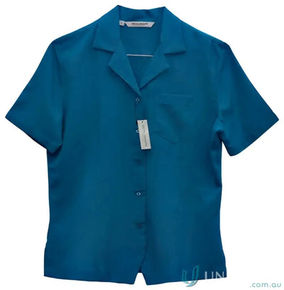Teal short-sleeved spirit ladies overblouse for womens CoolDry winning spirit ladies style