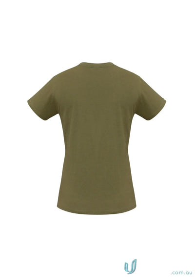 Olive green Ladies Southport Tee from t10022 biz collection, ice short sleeve tee for ladies