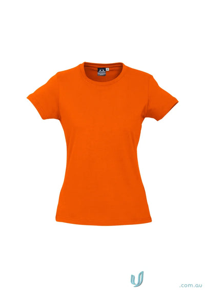 Orange Ladies Southport Tee from t10022 Biz Collection Ice Short Sleeve Tee
