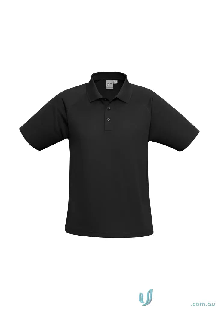 Black short-sleeved ladies sprint polo from P300LS Biz Collection with tailored fit