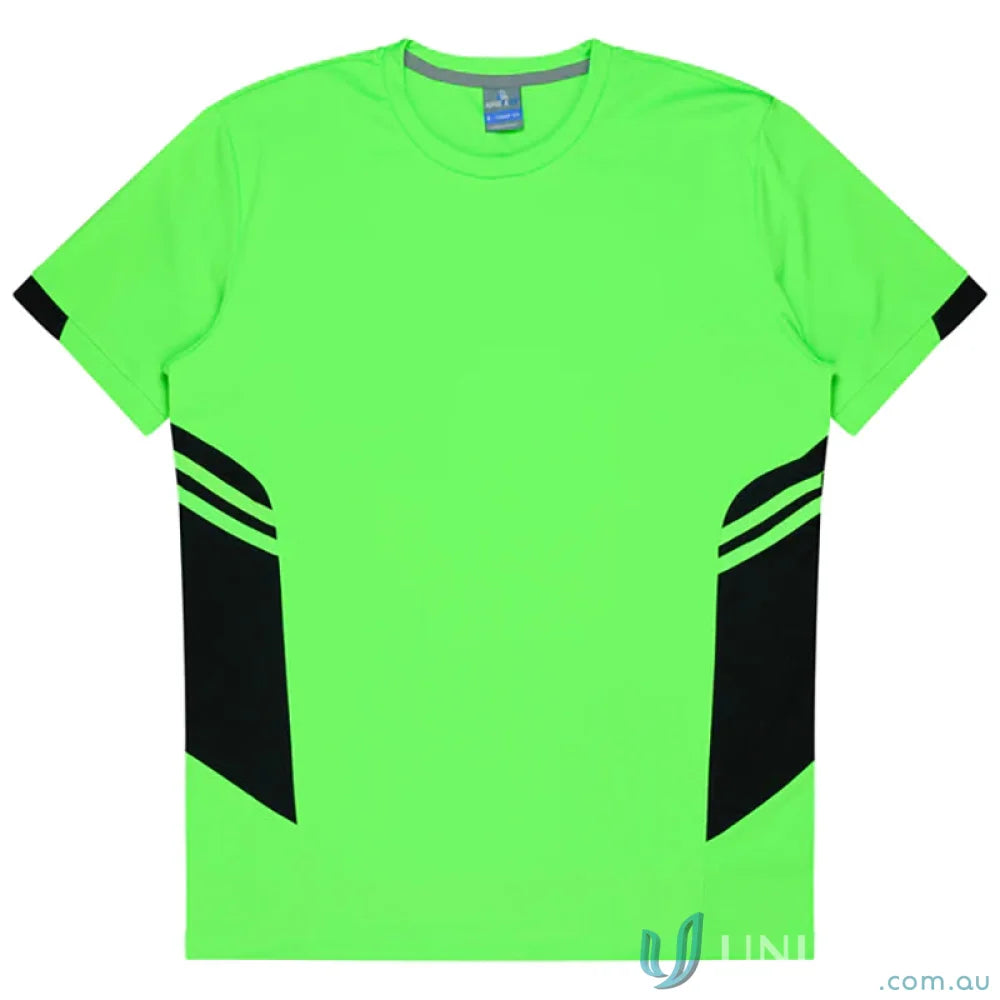Green and black fabric Ladies Tasman Tee perfect for uniforms or workwear