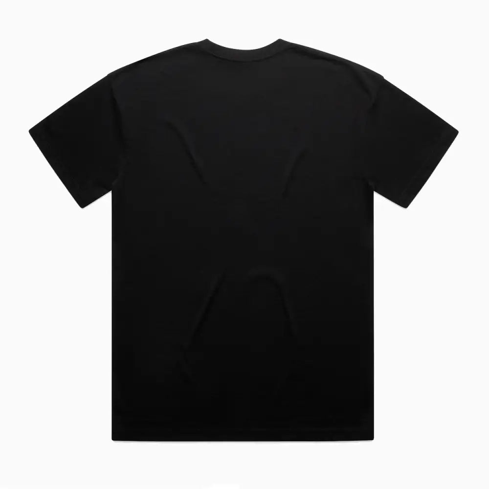 Black Lob Oversize Tee with wide neck ribbing, short sleeves