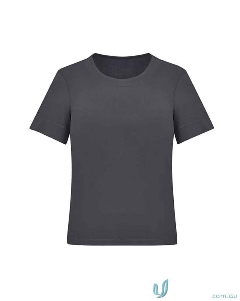 Gray women’s Marley short CS952LS short sleeve jersey T-shirt for a casual look