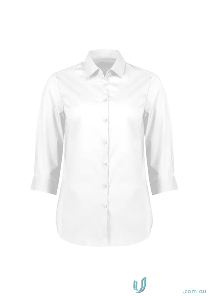 Mason Ladies 3Q Shirt offers longer length and added coverage, perfect for uniforms