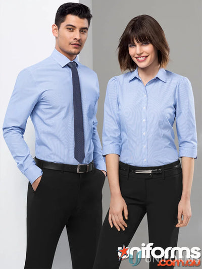Mens Euro LS Shirt showing matching professional attire for mens euro long style