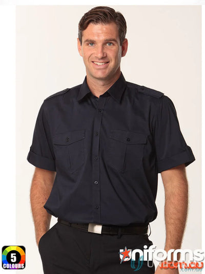 Navy short-sleeved military shirt M7911 Mens Short Benchmark SS Military style