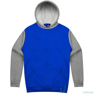 Blue and gray Monash Hoodie in 7XL size, perfect for uniforms and workwear