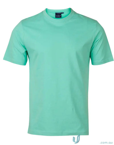 Mint green T-shirt in combed cotton from MOQ250 Printed YOUTH Tee workwear collection